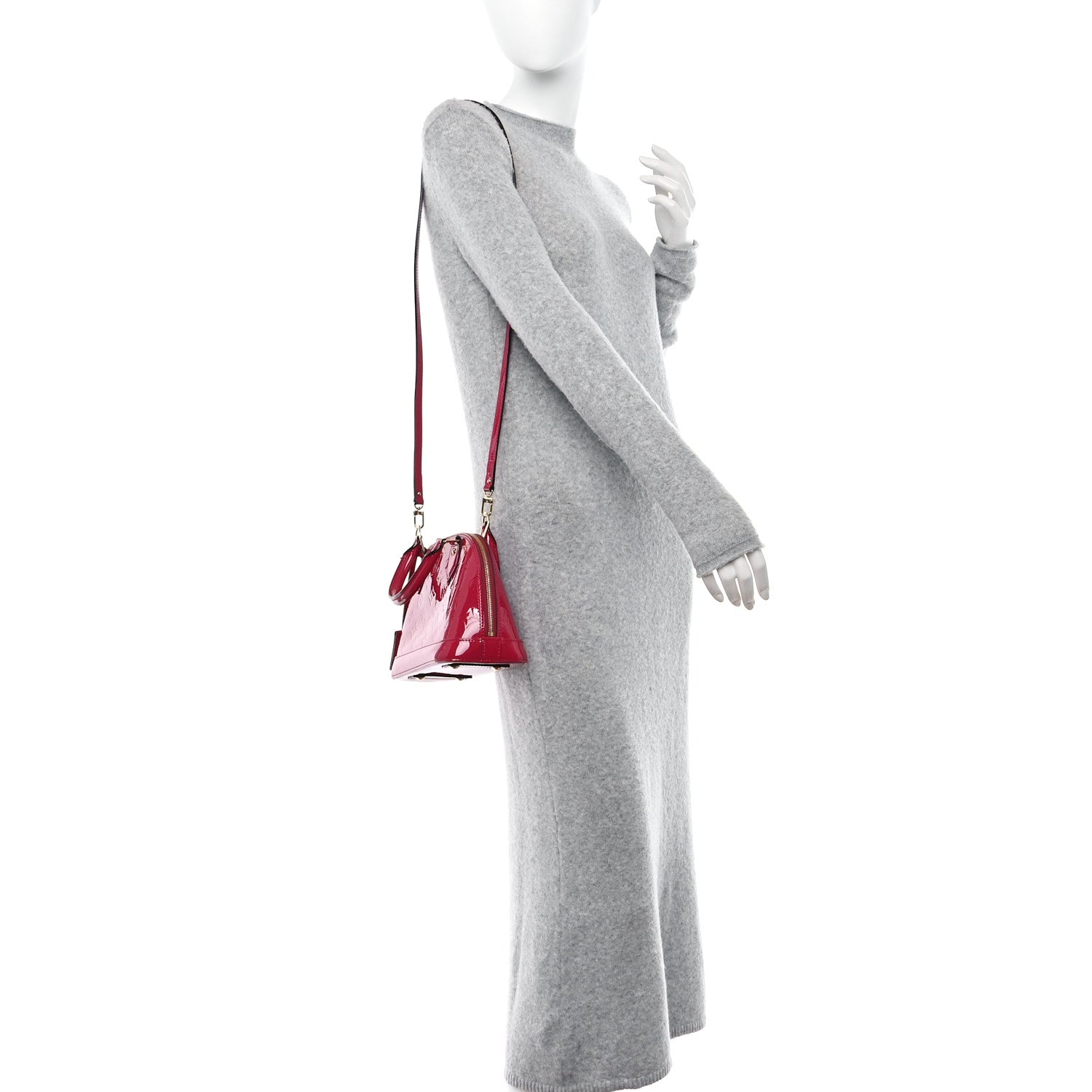 Louis Vuitton LOUIS VUITTON Vernis Alma BB Rose Indien 2 of 8