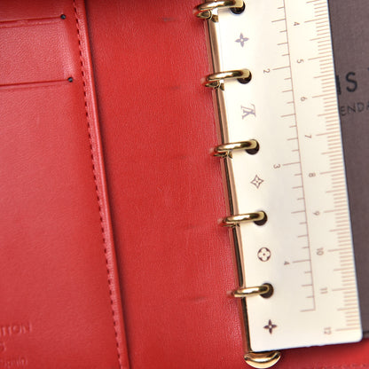 Louis Vuitton Vernis Small Ring Agenda Cover Red 7 of 7