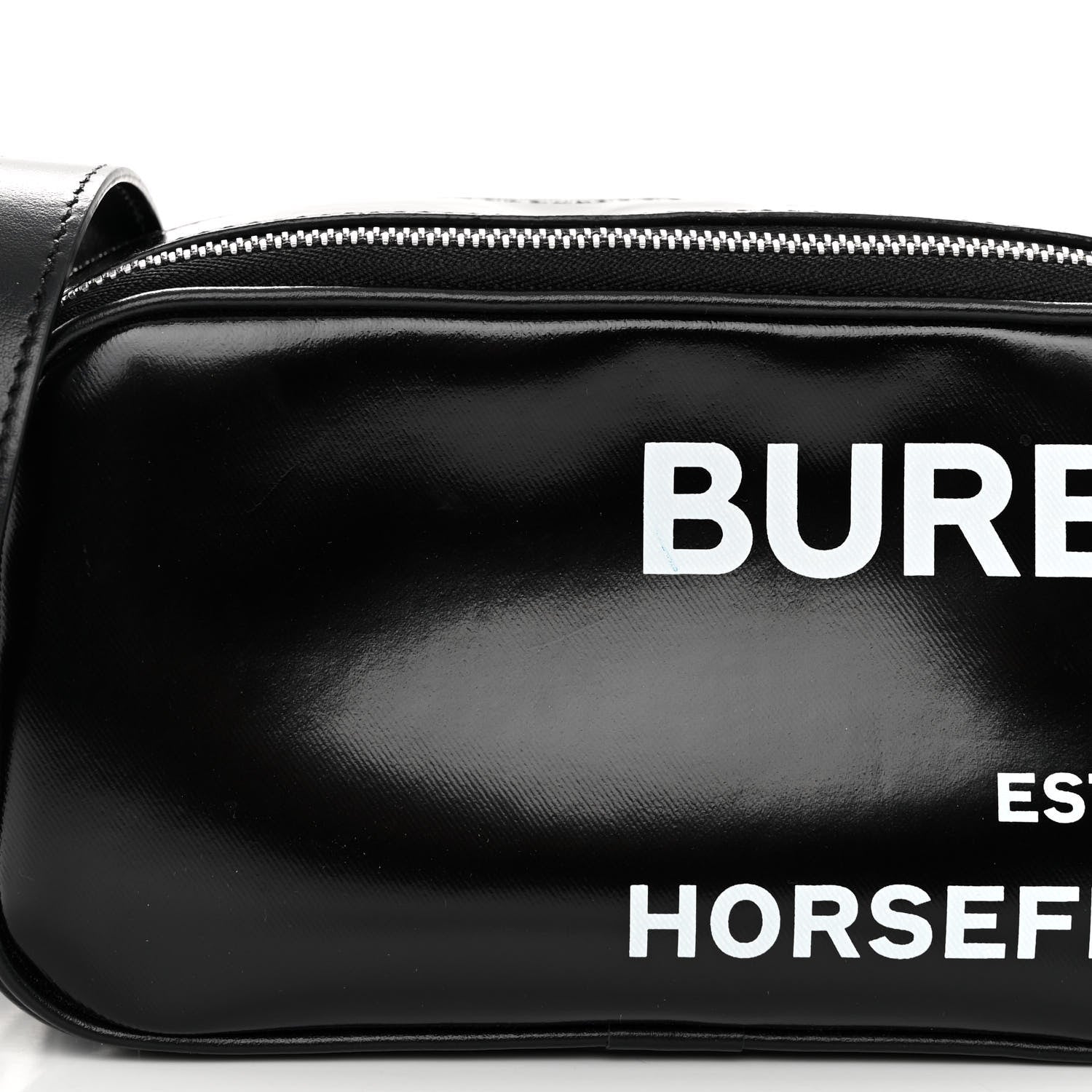 Burberry Coated Canvas Horseferry Print Micro Camera Bag Black 8 of 10