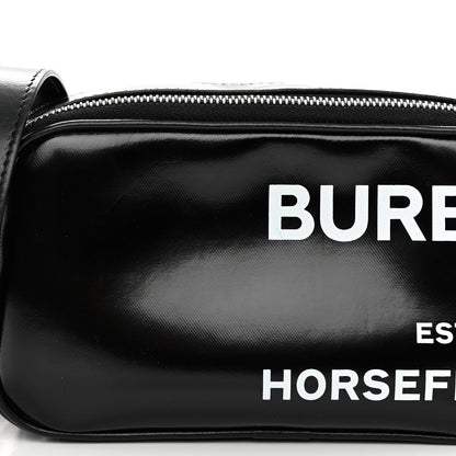 Burberry Coated Canvas Horseferry Print Micro Camera Bag Black 8 of 10