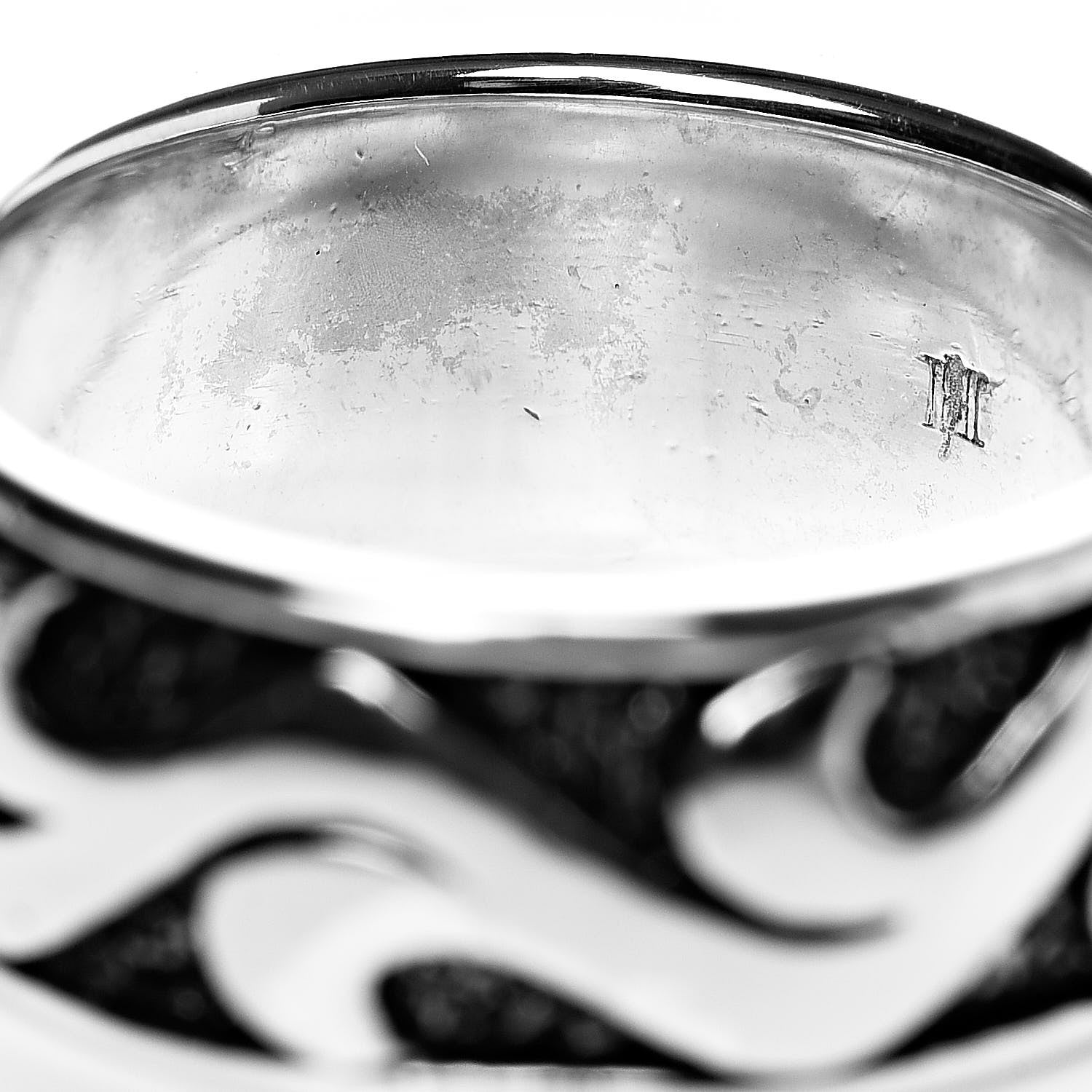 John Hardy Sterling Silver Dayak Band Ring 52 6 5 of 5