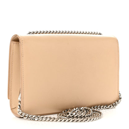 Saint Laurent Grain De Poudre Small Monogram Kate Satchel Nude Powder 3 of 14