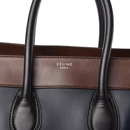 Celine Smooth Calfskin Mini Tri-Color Luggage Navy 9 of 11