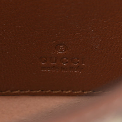 Gucci GG Supreme Monogram Calfskin Mini Padlock Top Handle Shoulder Bag Beige Black Cuir 6 of 11
