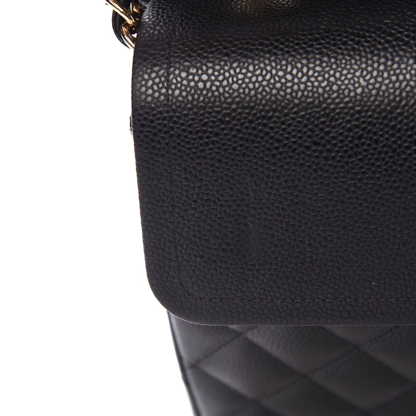 Caviar Quilted Maxi Double Flap Black