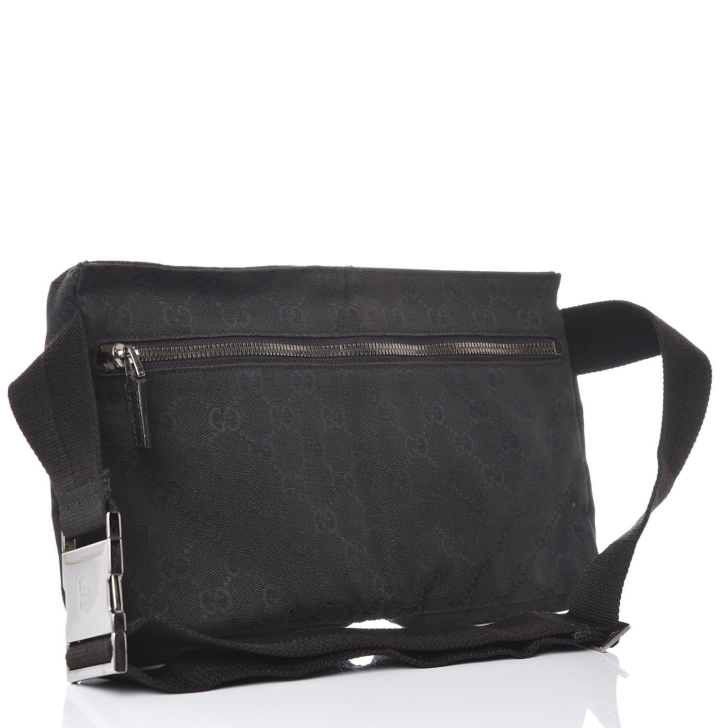 Gucci GG Monogram Double Pocket Belt Bag Black 3 of 10