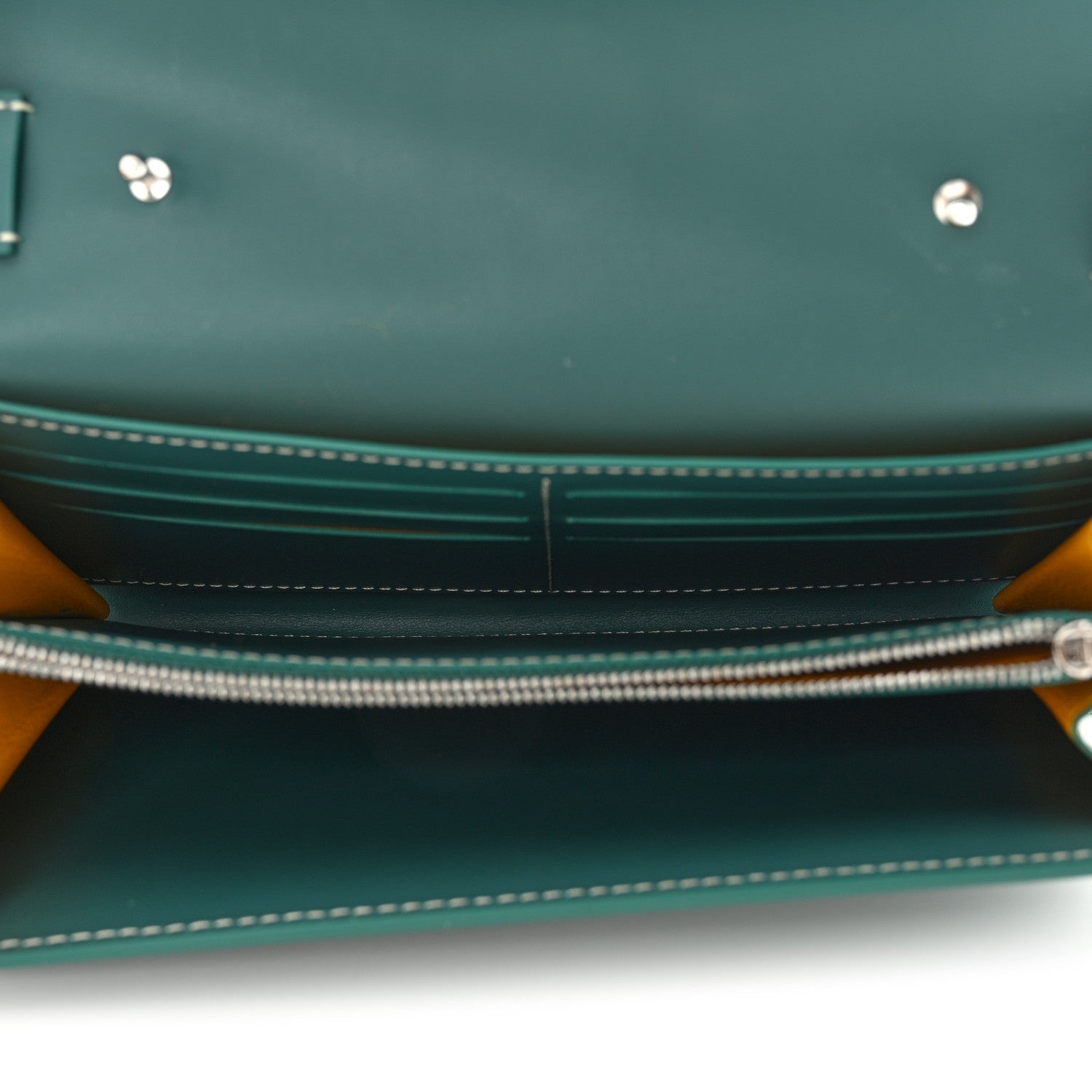 Goyard Goyardine Varenne Continental Wallet Green 5 of 10