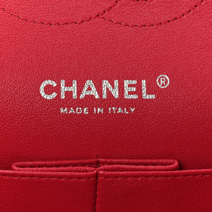 Chanel Washed Caviar Quilted Medium Double Flap Red 6 of 9