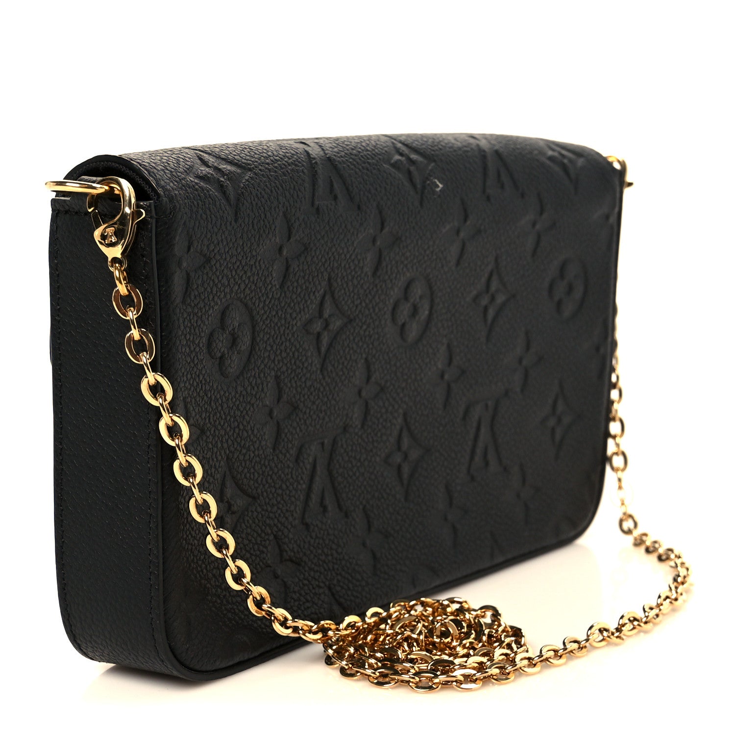 Louis Vuitton Empreinte Pochette Felicie Chain Wallet Black 4 of 15