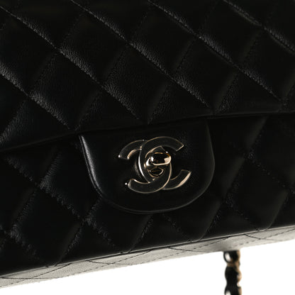Chanel Lambskin Quilted Mini Rectangular Flap Black 12 of 14