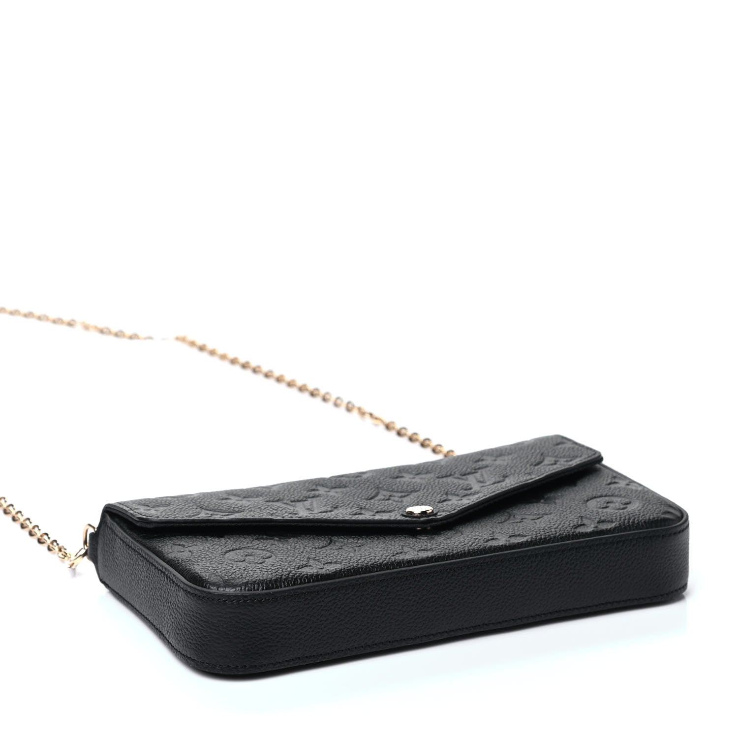 Louis Vuitton Empreinte Pochette Felicie Chain Wallet Black 3 of 5