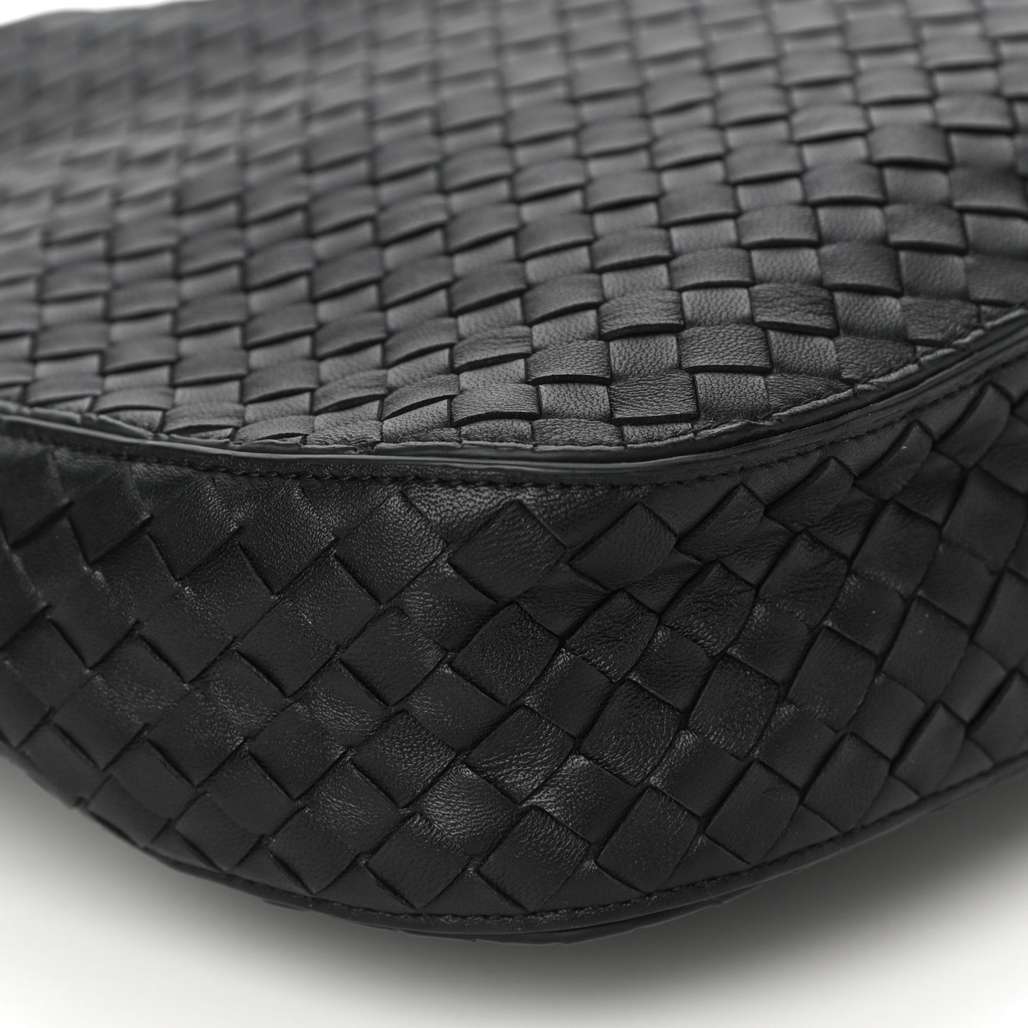 Nappa Intrecciato Small Loop Black