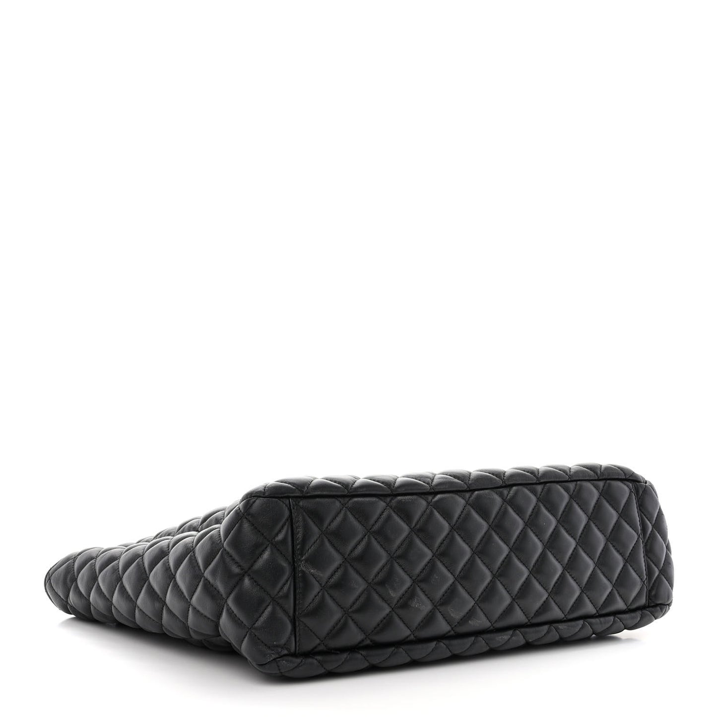 Nappa Quilted La Medusa Chain Tote Black