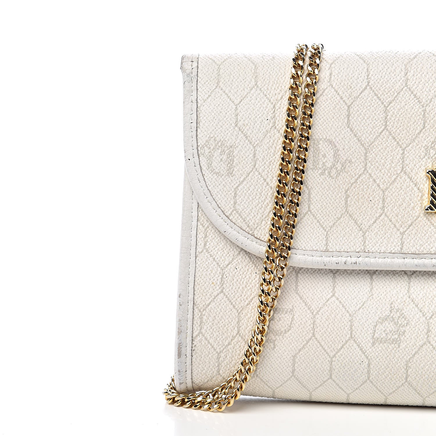 Christian Dior Monogram Chain Flap White 11 of 18
