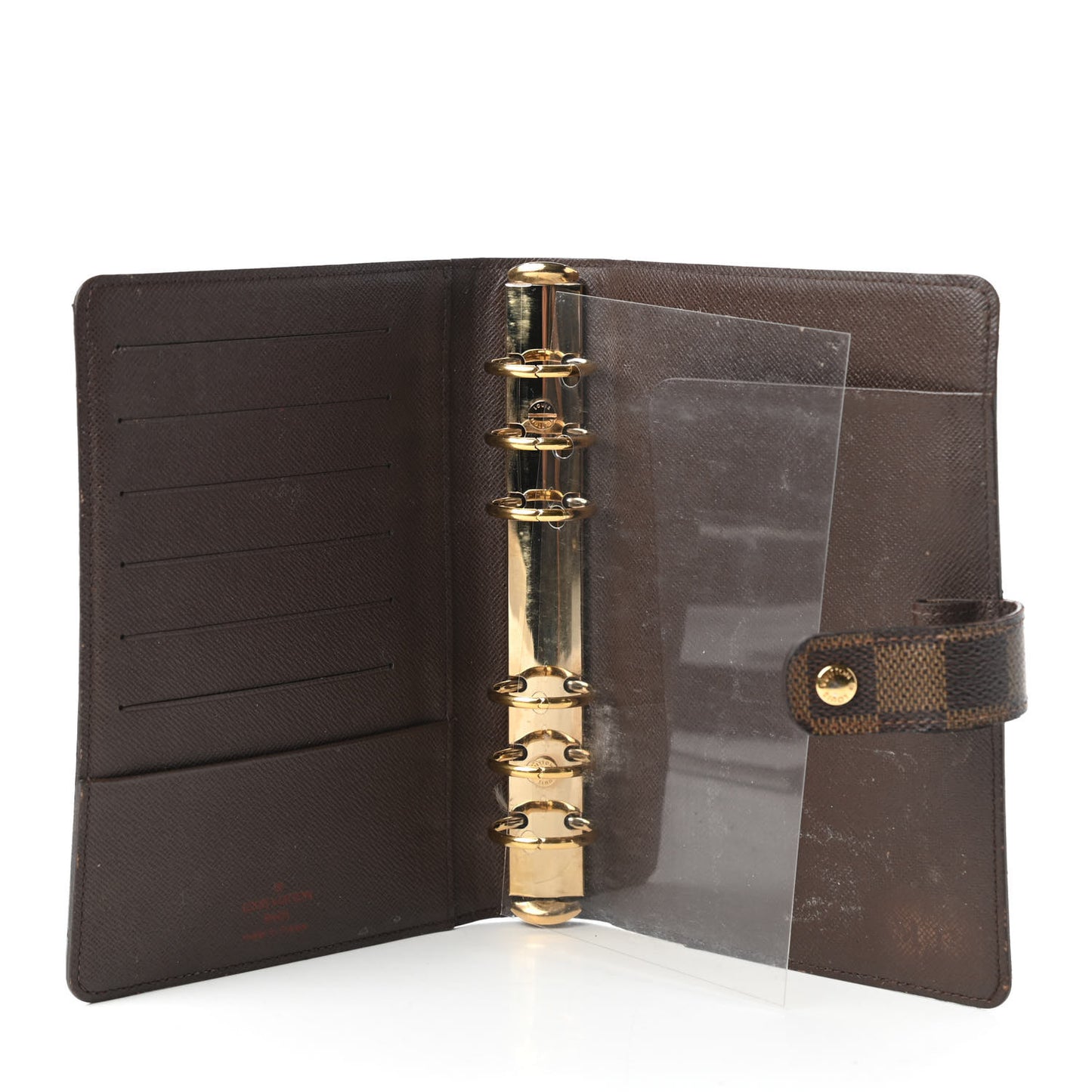 Damier Ebene Medium Ring Agenda Cover