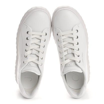 Jimmy Choo Nappa Diamond Light Platform Sneakers 38 White 4 of 27