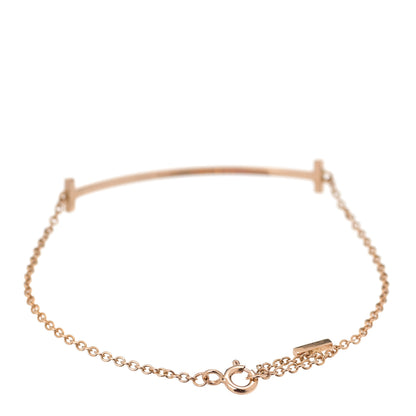 Tiffany 18K Rose Gold T Smile Bracelet 2 of 5