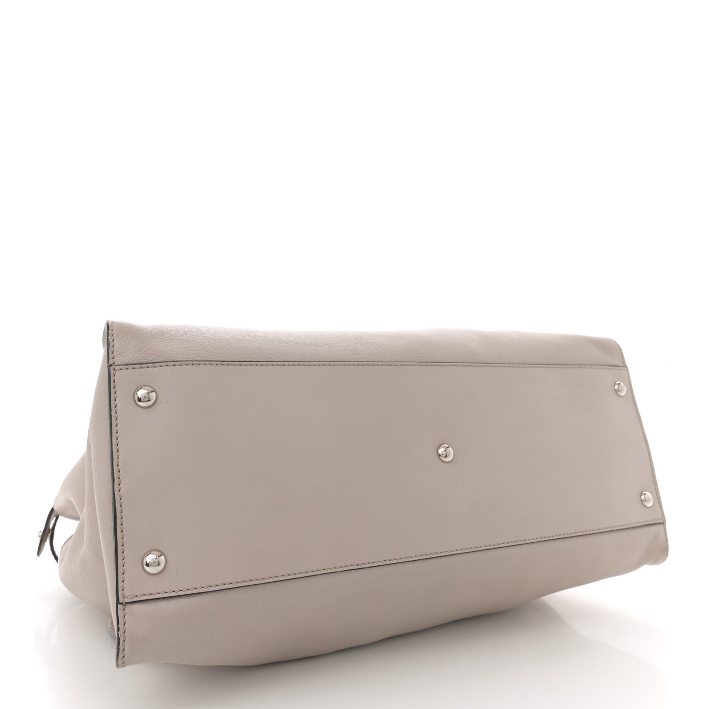 Vitello Seta Plexiglass Granite Large Peekaboo Iconic Satchel Polvere