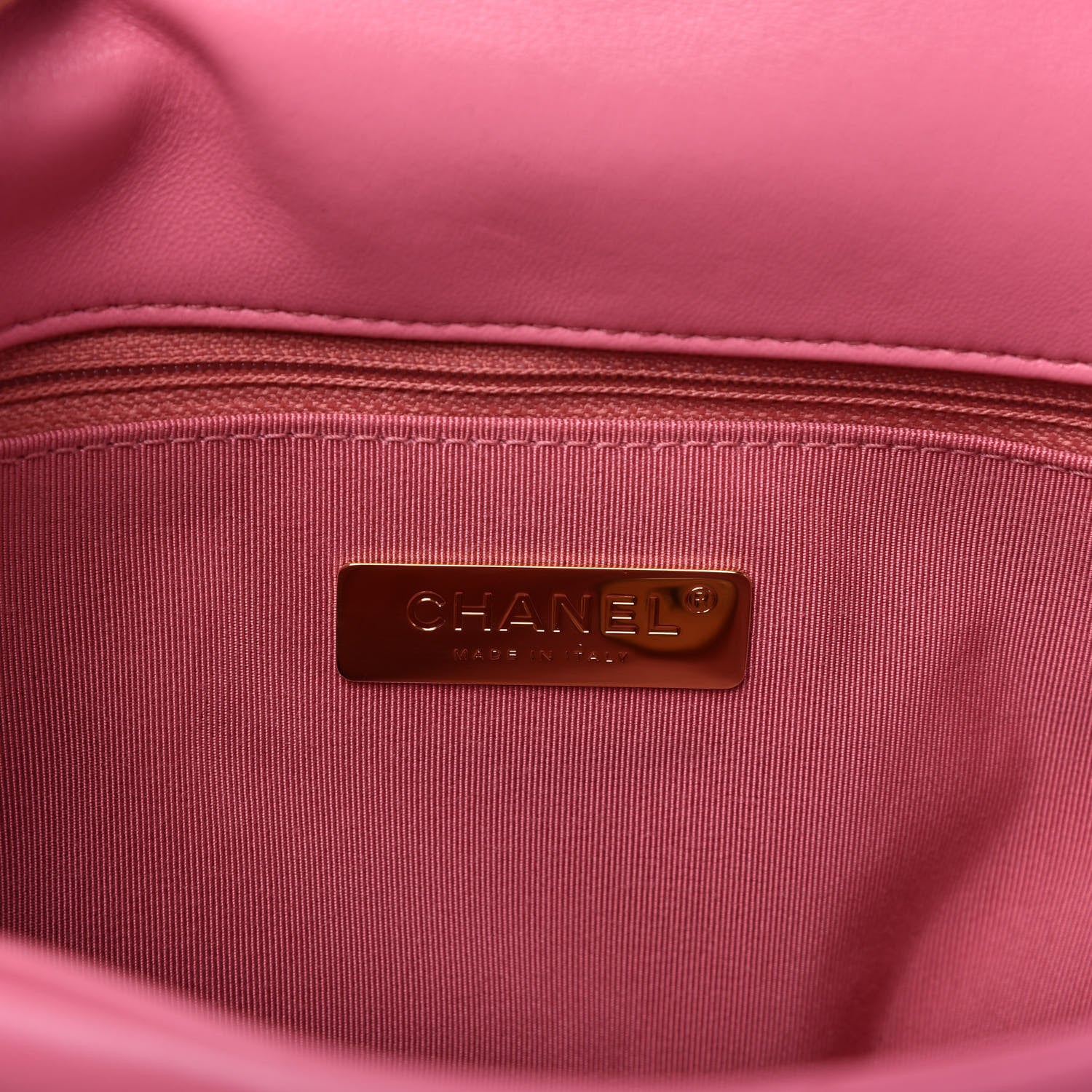Chanel Lambskin Quilted Medium Chanel 19 Flap Pink 8 of 11