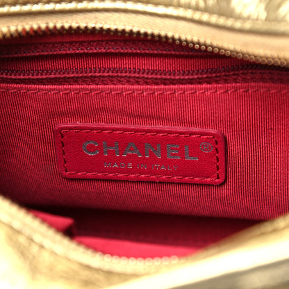 Chanel Metallic Aged Calfskin Quilted Small Gabrielle Hobo Gold 7 of 10