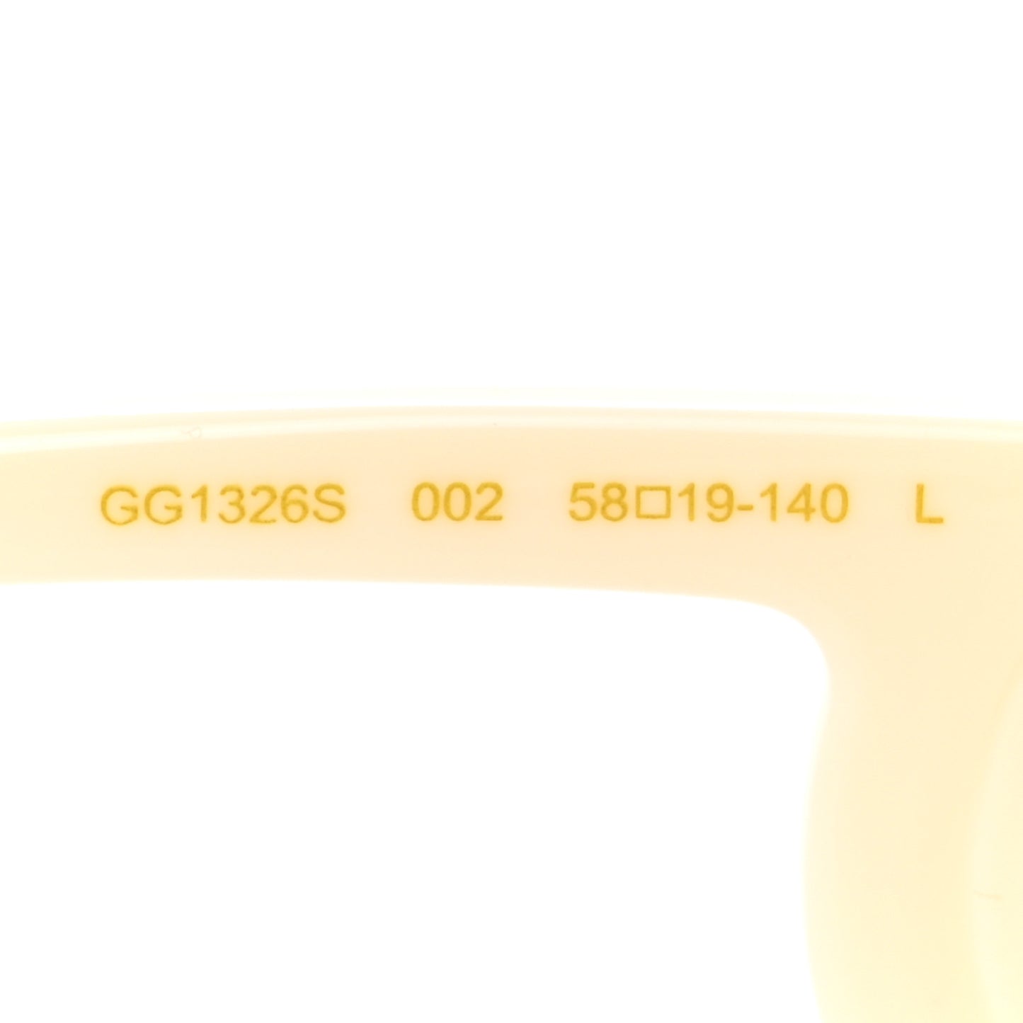 Acetate Rectangle Frame Sunglasses GG1326S White