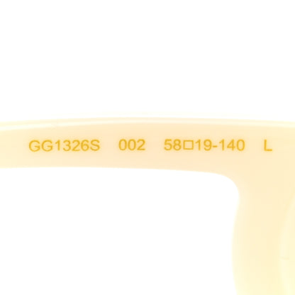 Gucci Acetate Rectangle Frame Sunglasses GG1326S White 5 of 8