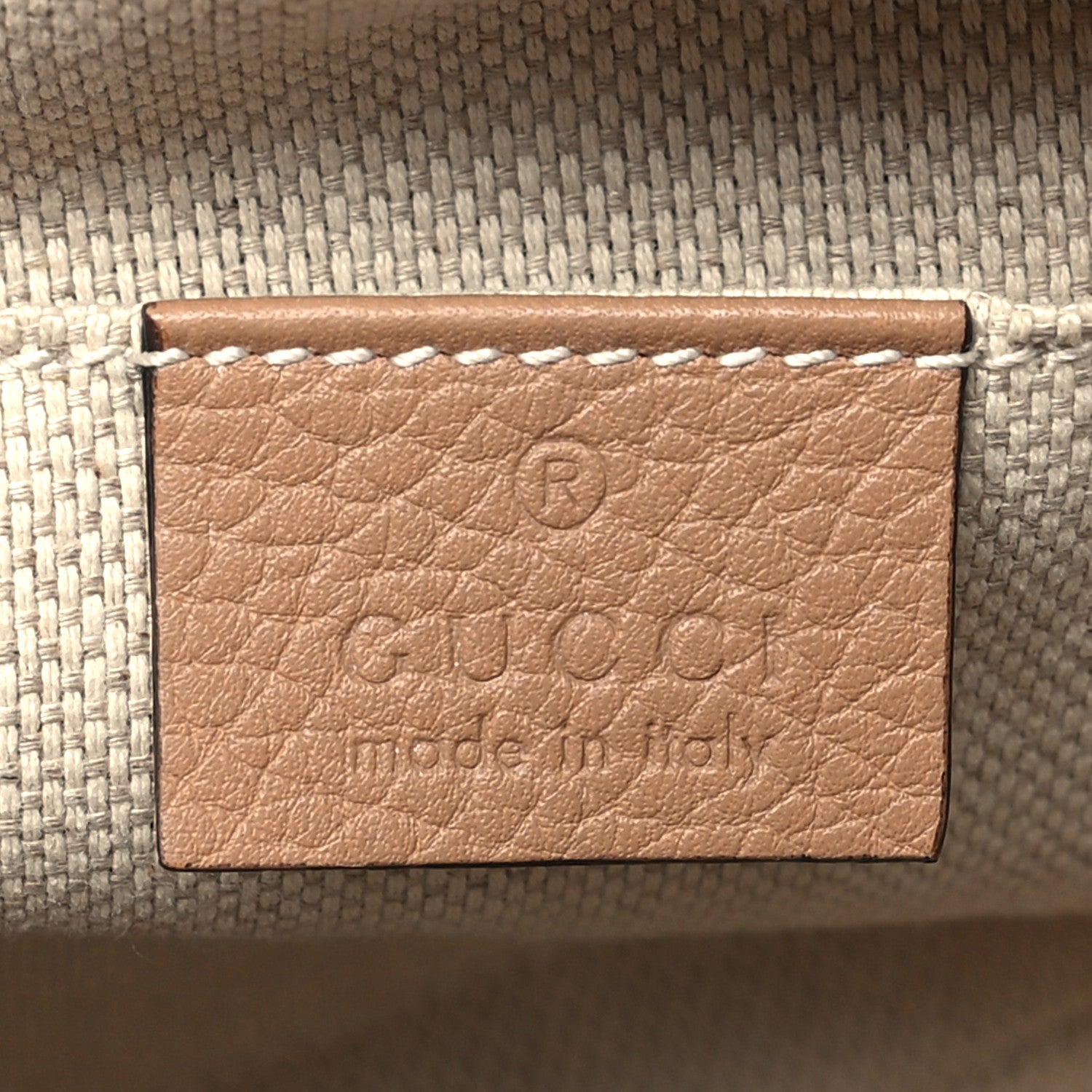 Gucci Pebbled Calfskin Small Soho Disco Bag Camelia 6 of 12