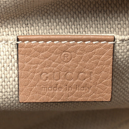 Gucci Pebbled Calfskin Small Soho Disco Bag Camelia 6 of 12