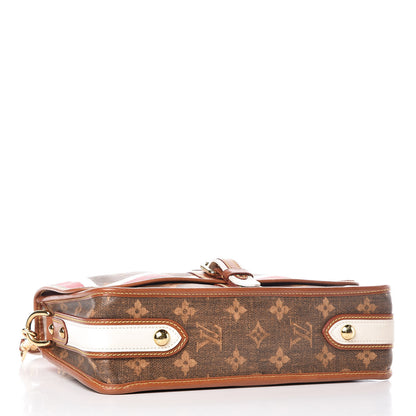 Louis Vuitton Monogram Rayures Tisse Clutch Red 4 of 15