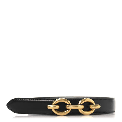 Saint Laurent Smooth Calfskin 20mm Cintura Belt 75 30 Belt  Black 1 of 6