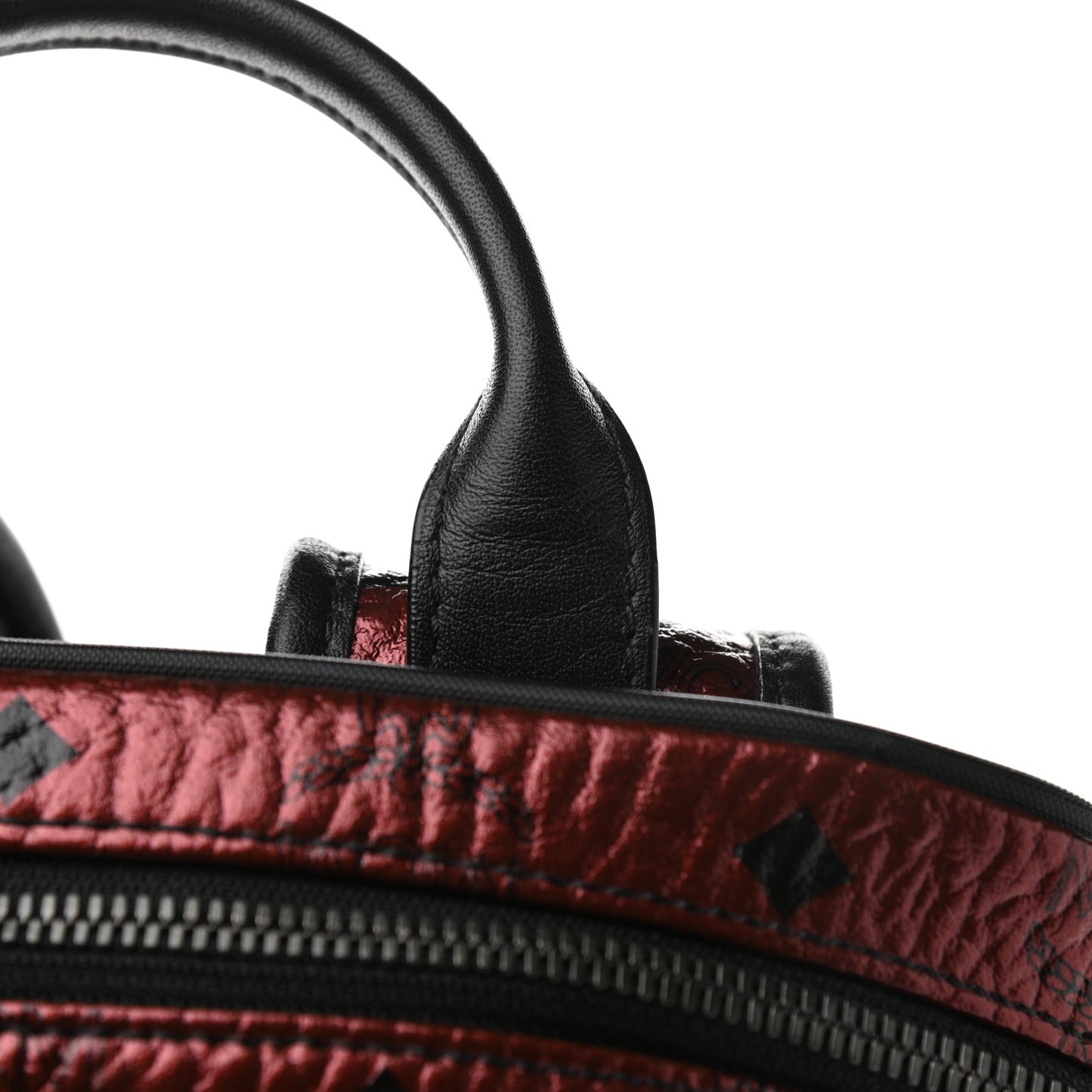 Metallic Visetos Medium Duke Backpack Scooter Red