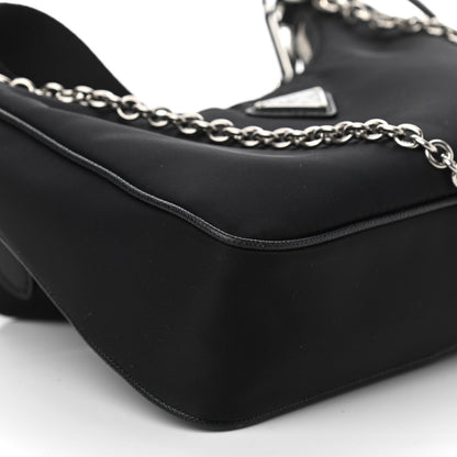 Prada Nylon Re-Edition 2005 Shoulder Bag Black 14 of 17