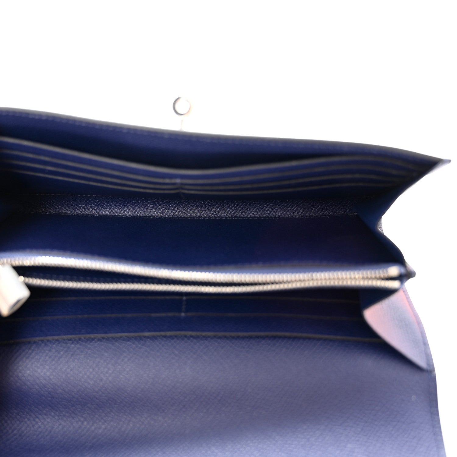 Hermes Epsom Kelly Longue Wallet Bleu Saphir 8 of 18