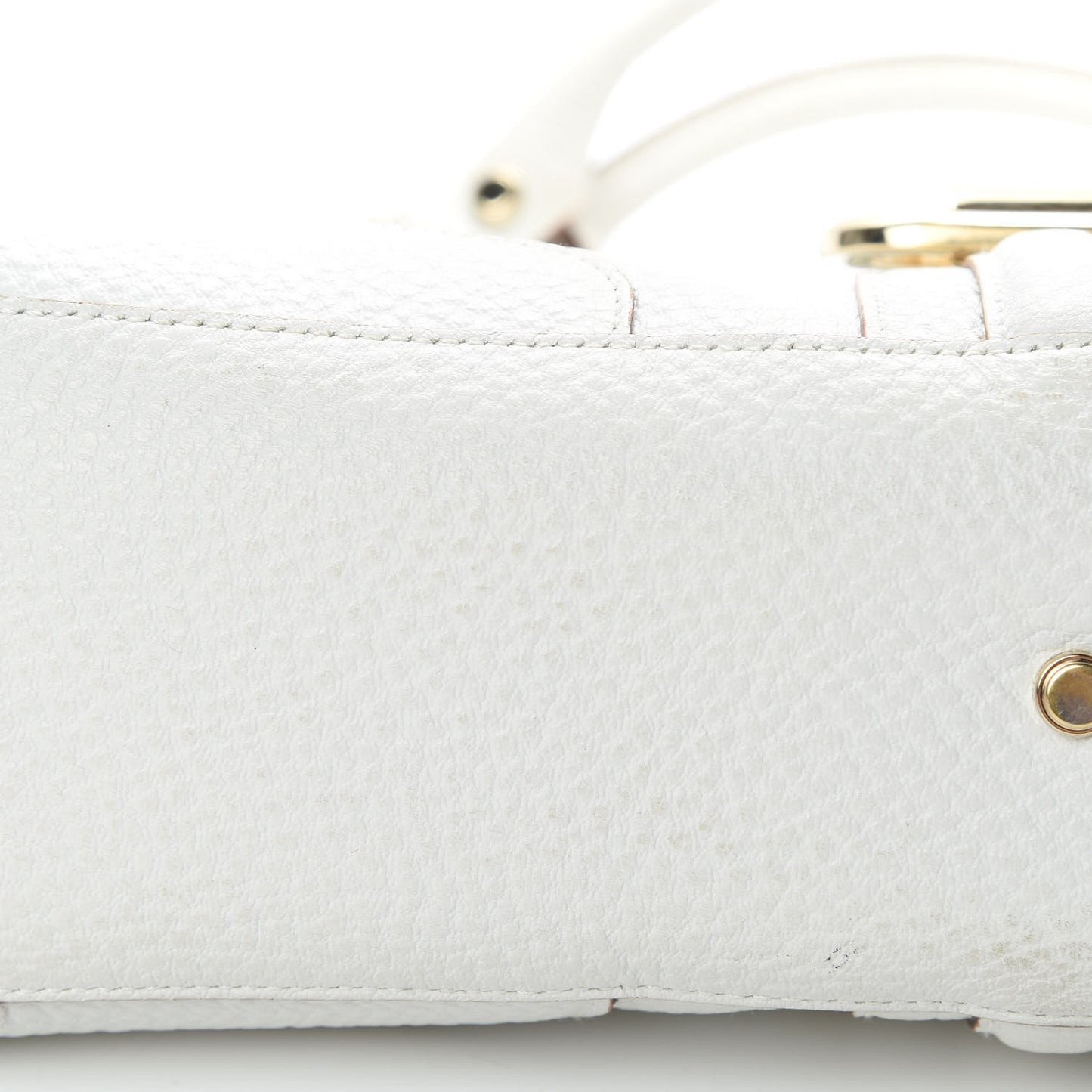 Calfskin Junco Shoulder Bag White