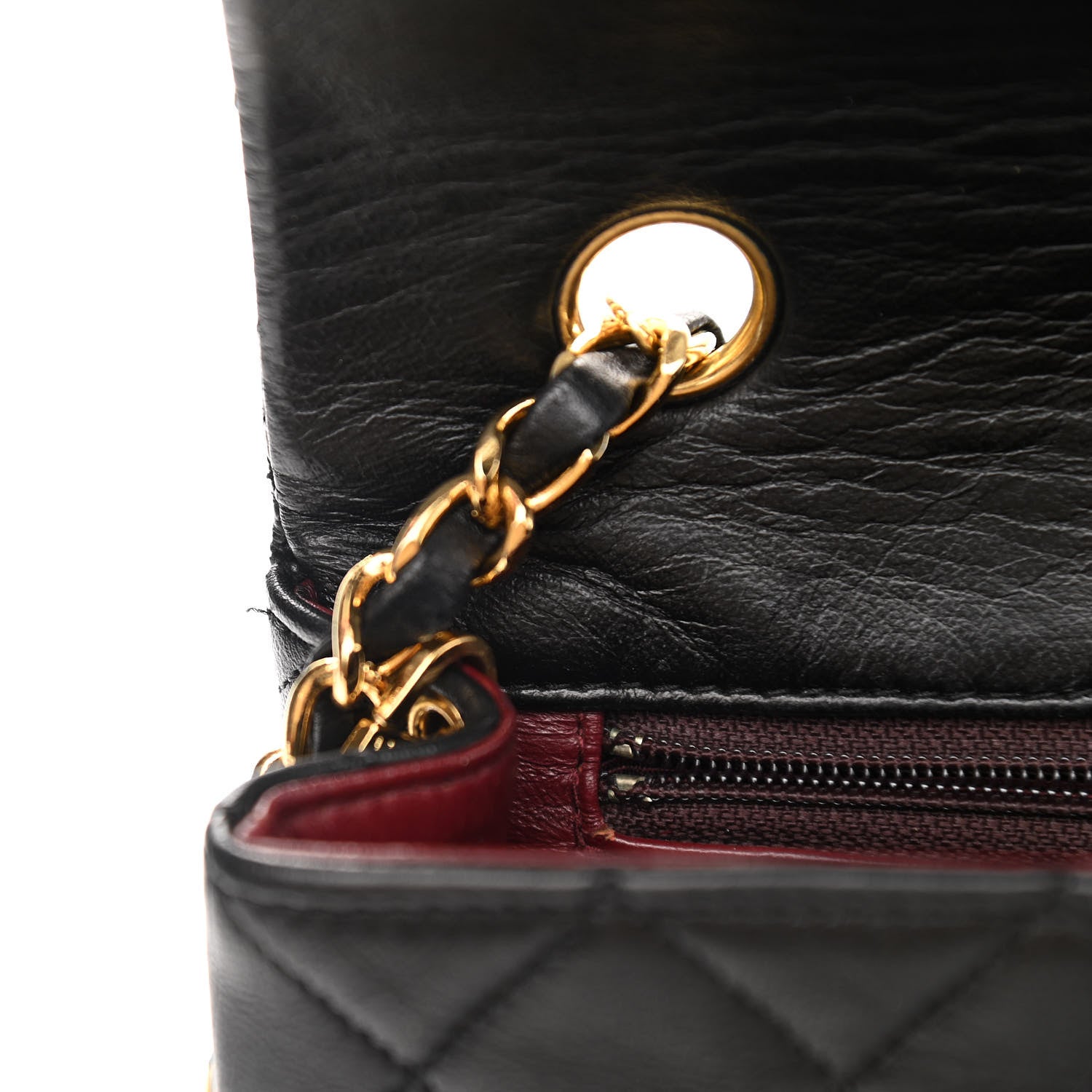 Chanel Lambskin Quilted Small Single Flap Black 14 of 15