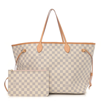 Louis Vuitton Damier Azur Neo Neverfull GM Rose Ballerine 1 of 19