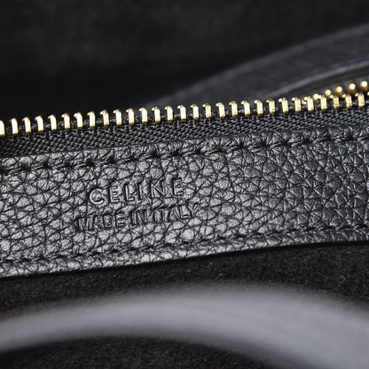Celine Soft Grained Calfskin Small Belt Cabas Phantom Black 6 of 10