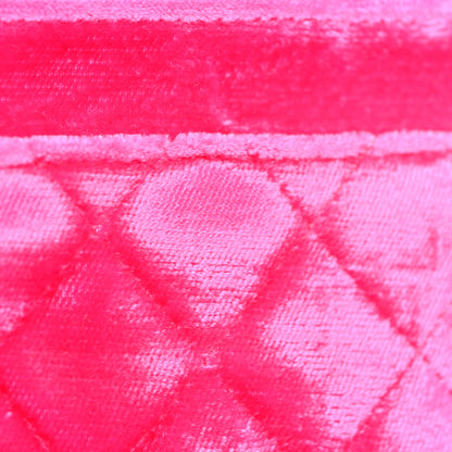 Chanel Velvet Quilted Boy Wallet On Chain WOC Fuchsia 14 of 15