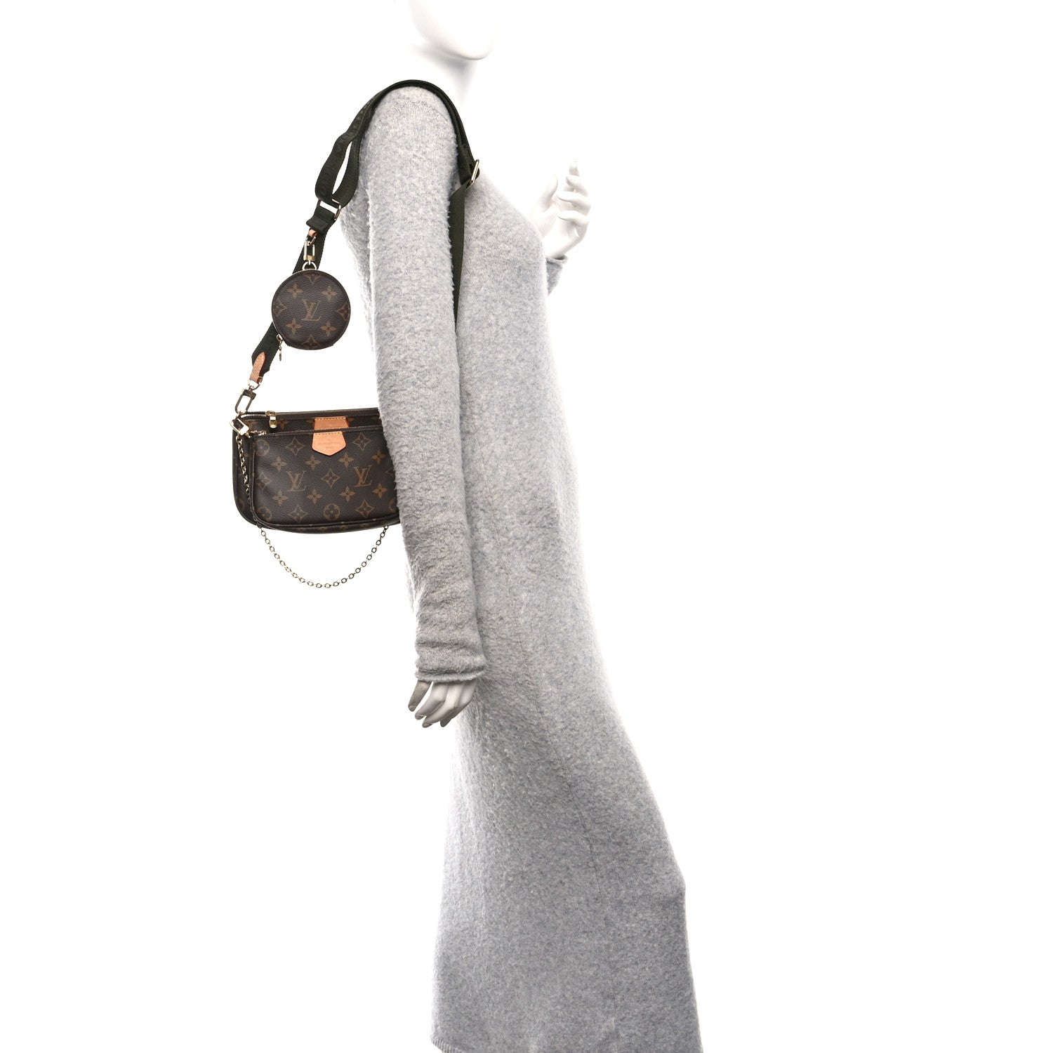 Louis Vuitton Monogram Multi Pochette Accessories Kaki 2 of 10