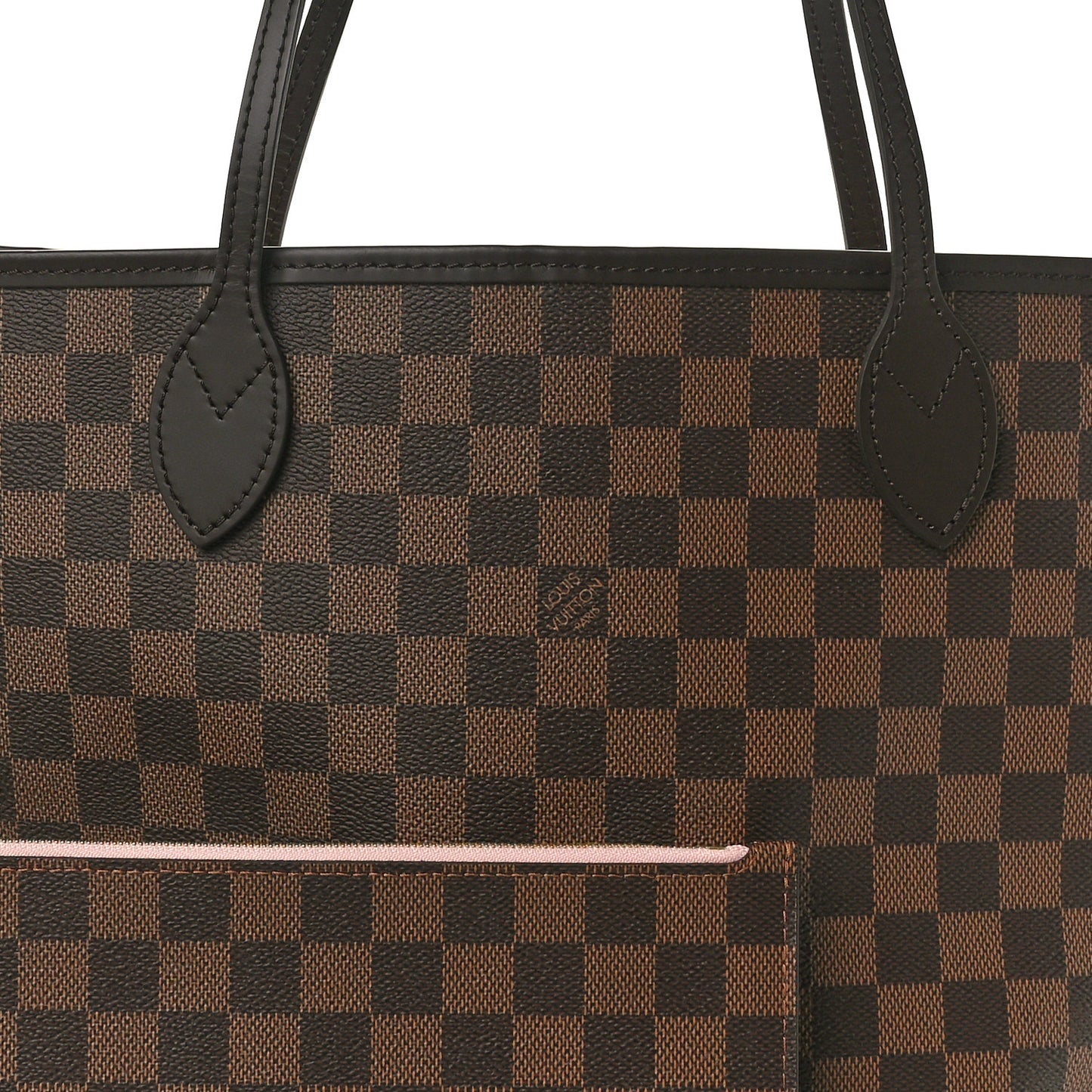 Damier Ebene Neo Neverfull MM Rose Ballerine