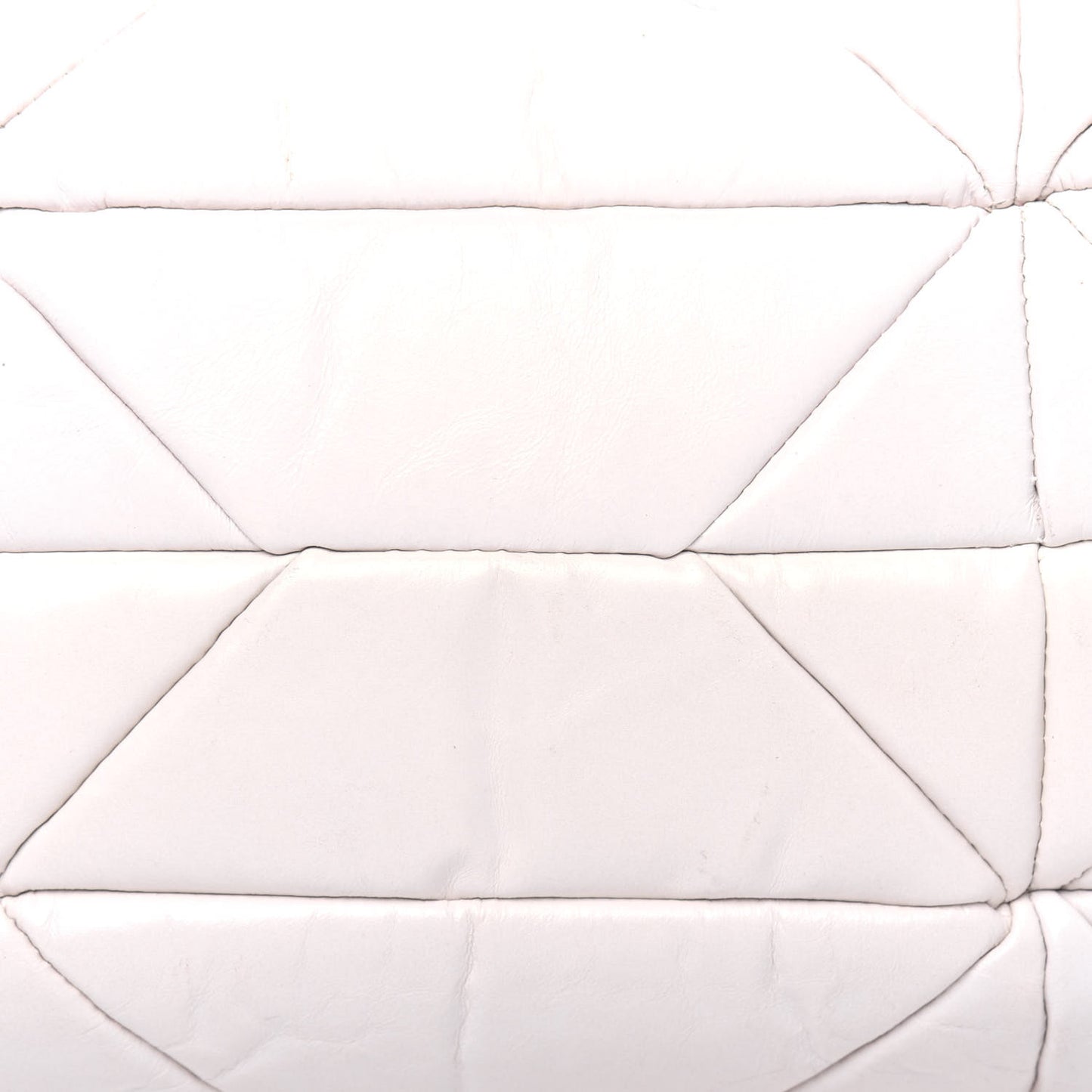 Calfskin Quilted Stam White