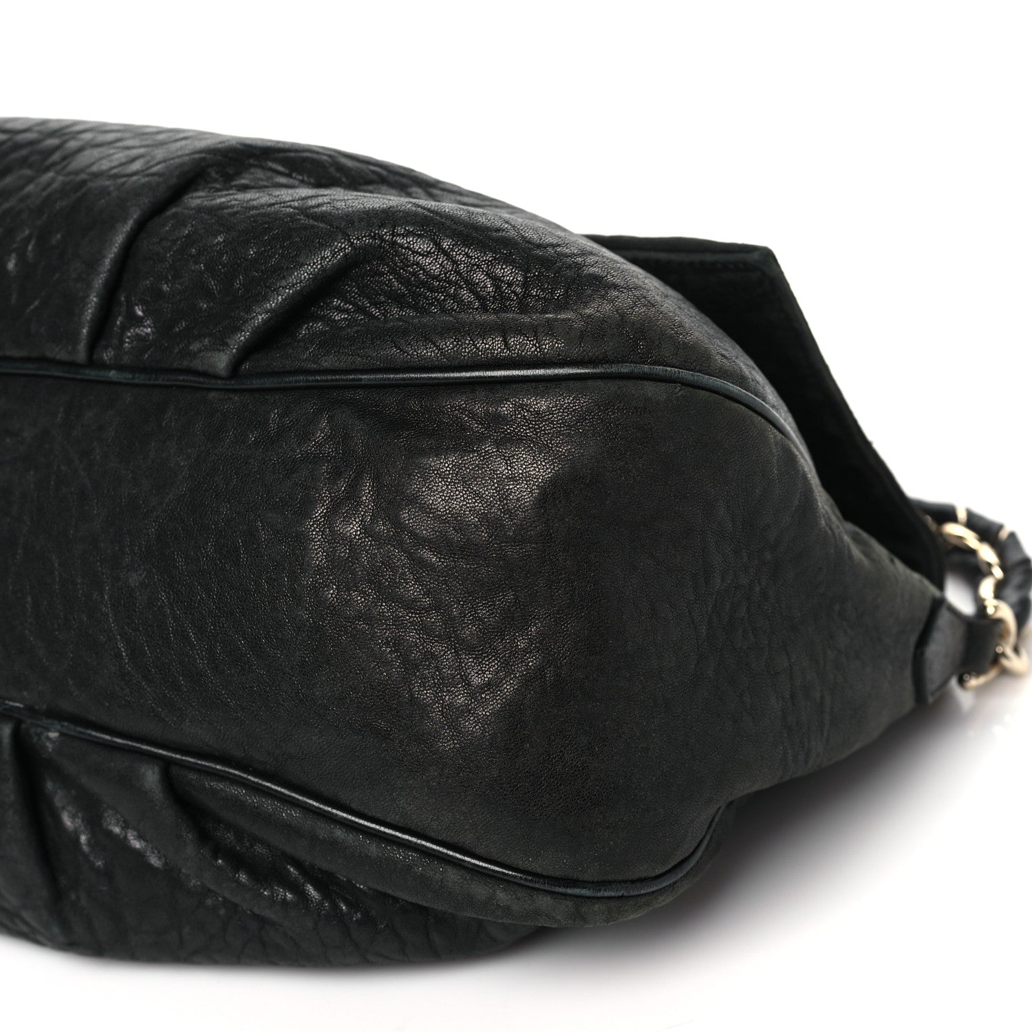 Fendi Crinkled Lambskin Mia Shoulder Flap Black 10 of 11