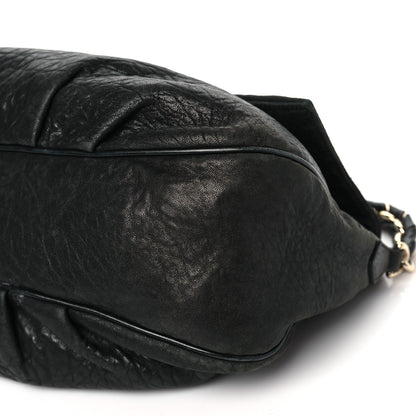 Fendi Crinkled Lambskin Mia Shoulder Flap Black 10 of 11