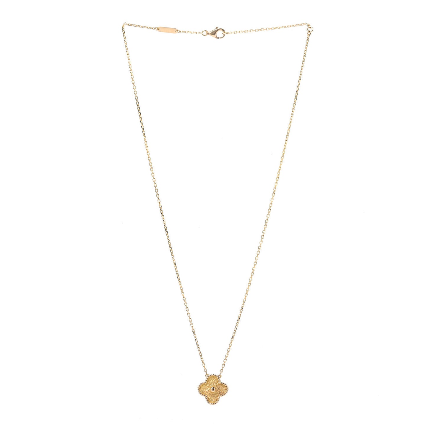 18K Yellow Gold Vintage Alhambra Pendant Necklace
