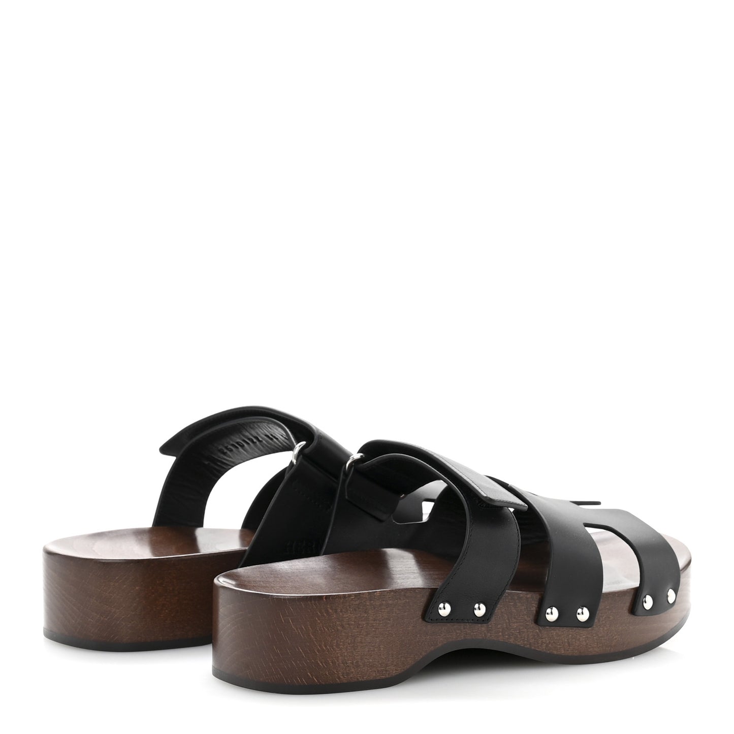 Calfskin Womens Kos Clog 38 Black
