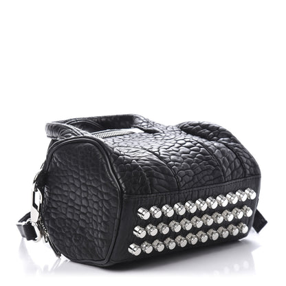 Alexander Wang Pebbled Lambskin Mini Rockie Black Rhodium Hardware 4 of 9