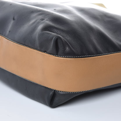 Celine Lambskin Calfskin Band Twisted Cabas Black 11 of 19