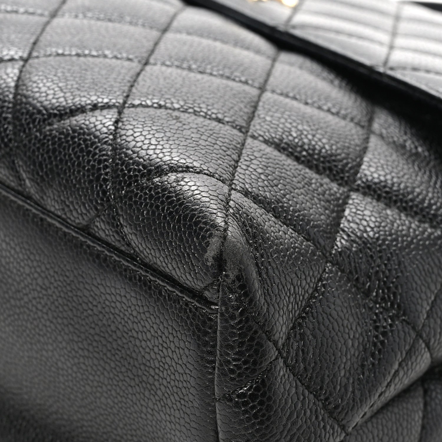 Chanel Caviar Quilted Jumbo Kelly Flap Black 10 of 11