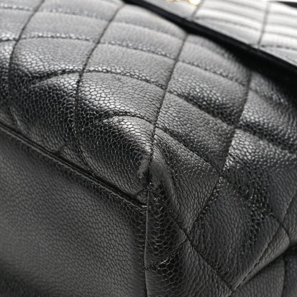 Chanel Caviar Quilted Jumbo Kelly Flap Black 10 of 11