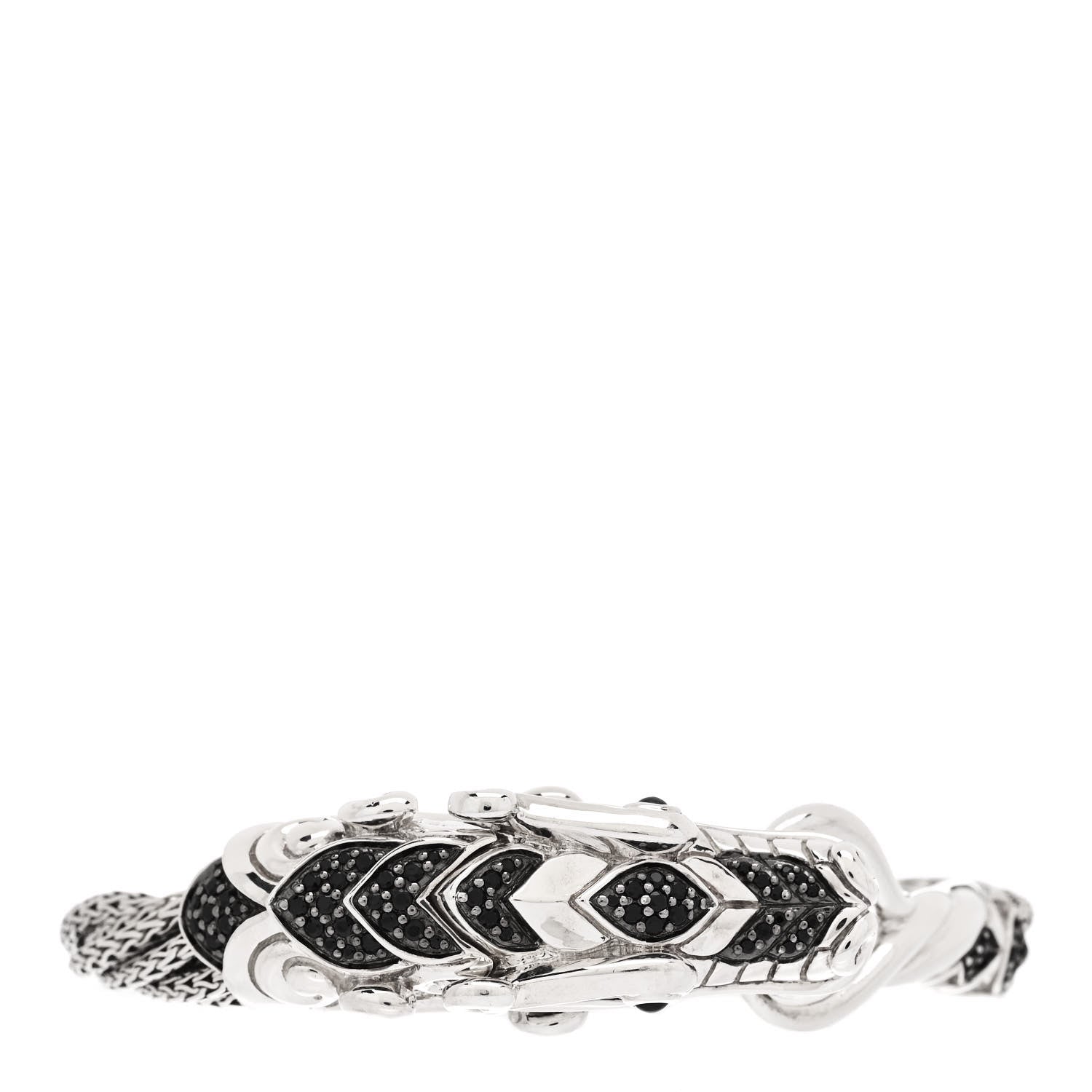 John Hardy Sterling Silver Black Blue Sapphire Legends Naga Multi Chain Bracelet 2 of 5
